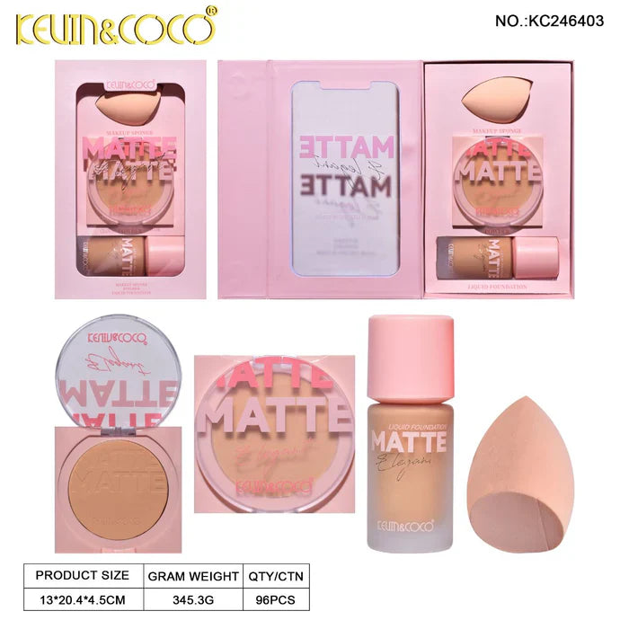 Kevin & Coco Flawless Matte Makeup Kit Kevin & Coco