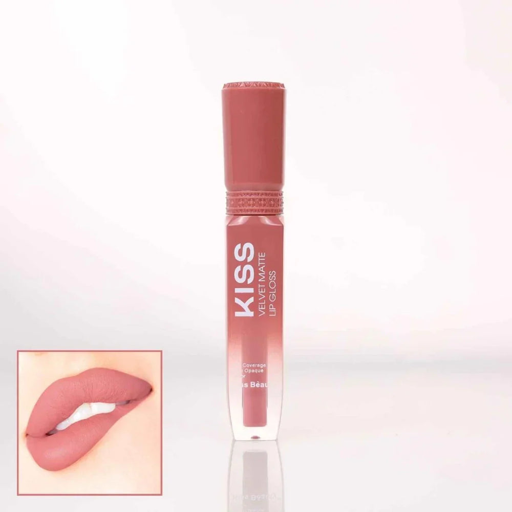 Kiss Beauty Velvet Matte Lip Gloss 6 Pcs Set Kiss Beauty