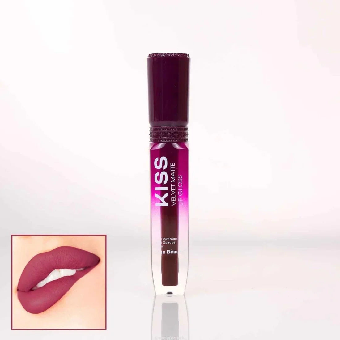 Kiss Beauty Velvet Matte Lip Gloss 6 Pcs Set Kiss Beauty