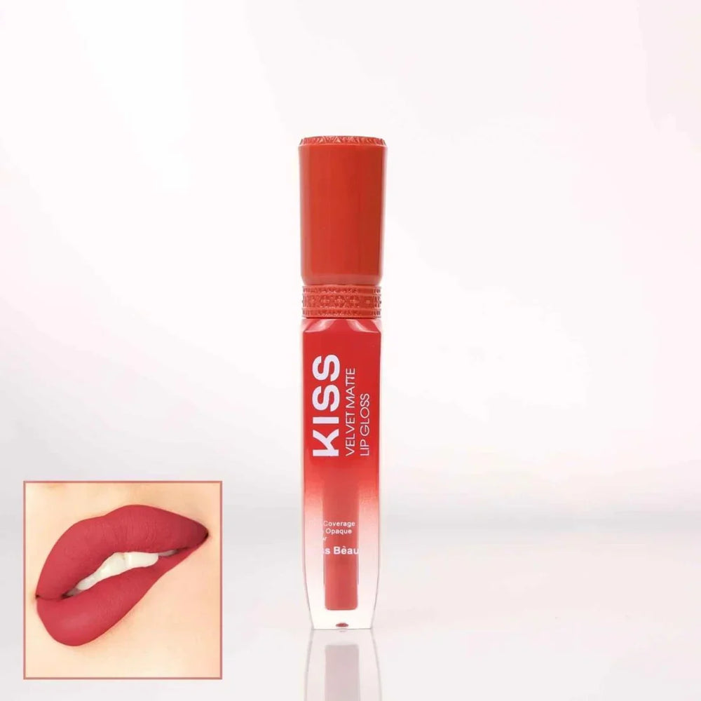 Kiss Beauty Velvet Matte Lip Gloss 6 Pcs Set Kiss Beauty