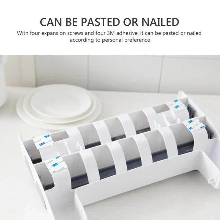 4 in 1 Wall-Mounted Foil, Cling Film & Paper Towel Holder Cosmia.pk
