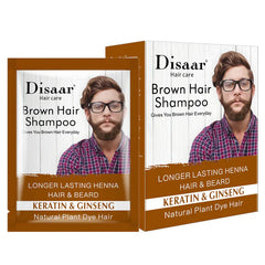 Disaar Natural Brown Hair Dye Shampoo Clean Scalp Nourishing & Disaar