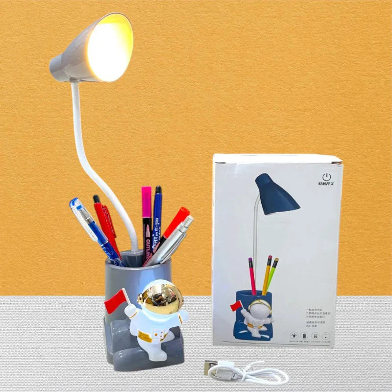 LED Desk Lamp with Penholder, Dual Light, Touch Control Conair