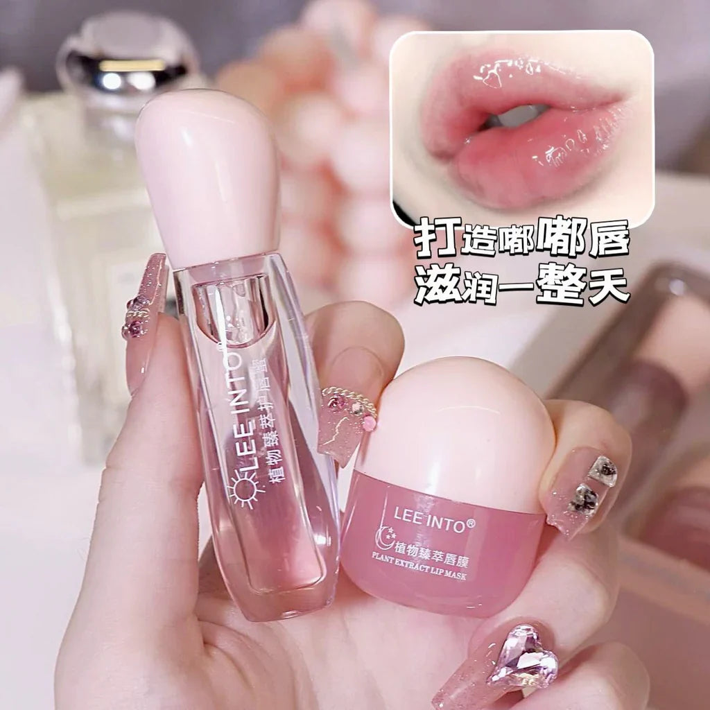 LEEINTO Pack of 2 Lip Sleeping Mask Lip Balm LEEINTO