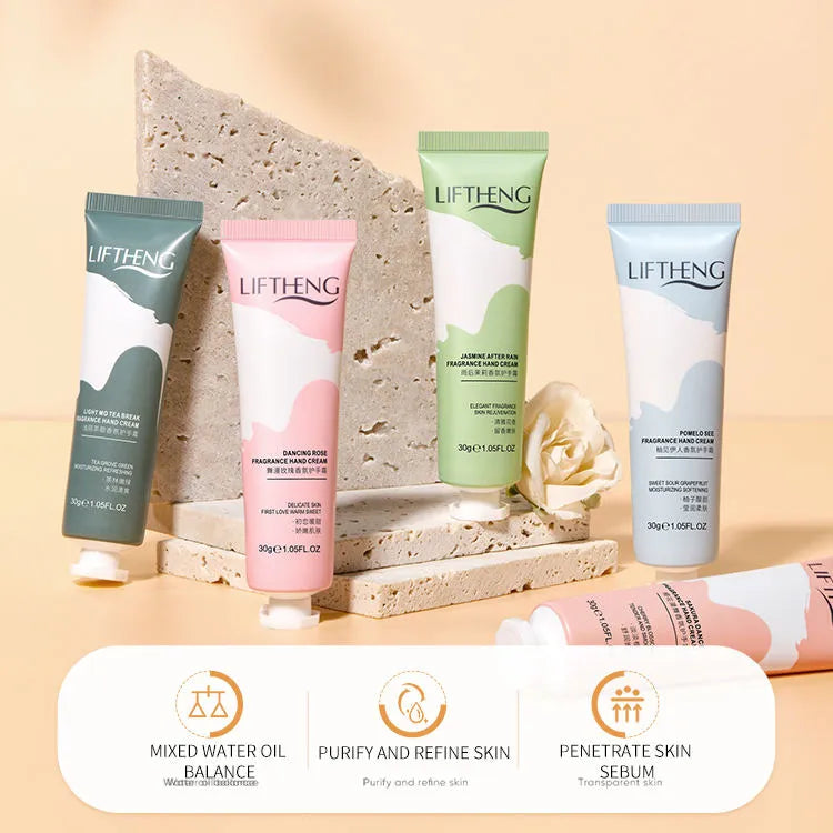 LIFTHENG Set of 5 Perfume Fragrance Scent Hand Cream LIFTHENG