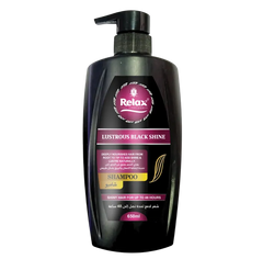 Relax Lustrous Black Shine Shampoo - 650ml Relax