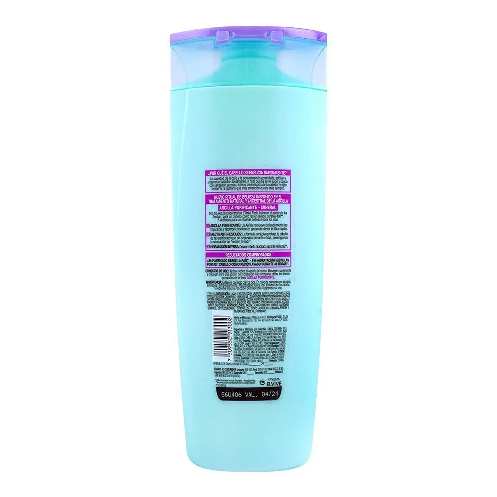 L'Oreal Paris Elvive Purifying Clay + Mineral Shampoo - 400ml Loreal Paris