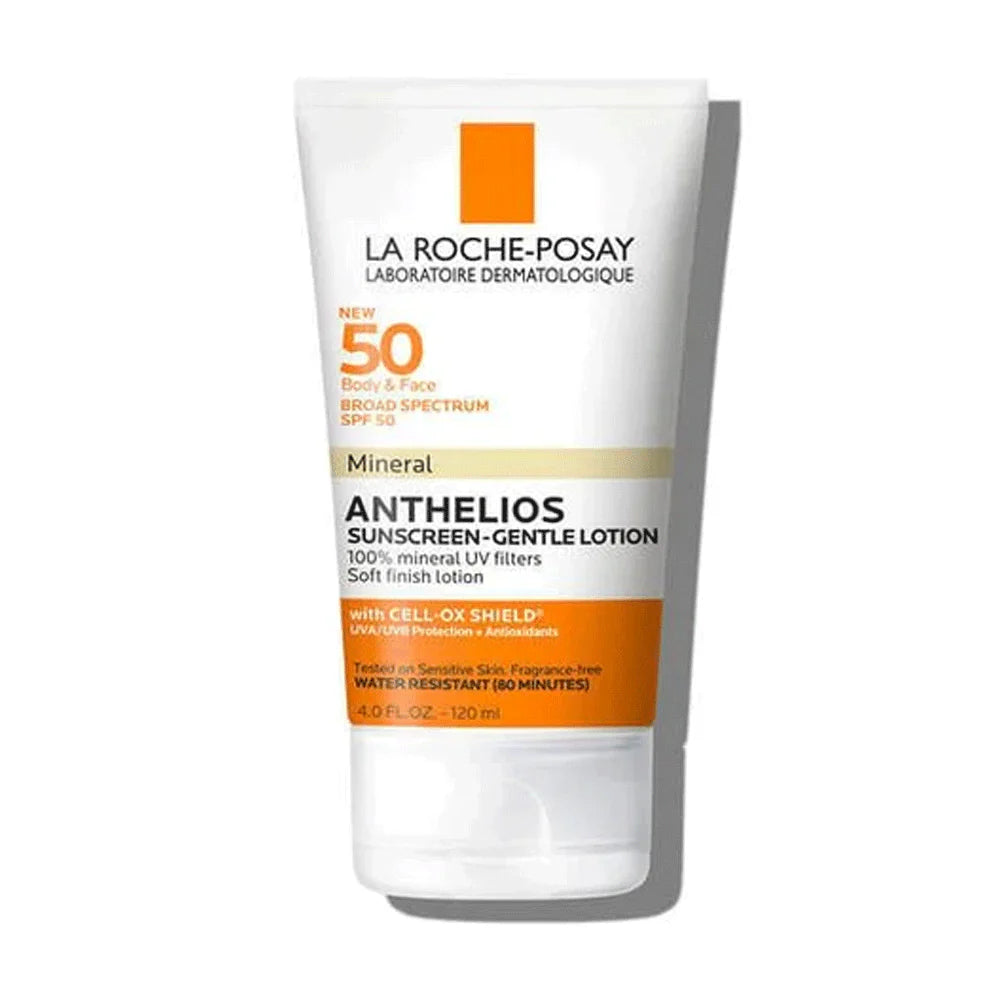 La Roche-Posay Mineral Anthelios Sunscreen Gentle Lotion For Body & Face, SPF-50, Water Resistant, 120ml La Roche Posay