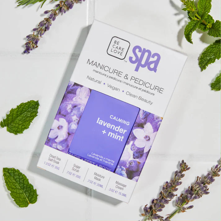 Be Care Love Lavender and Mint Calming Spa 4 Pcs Set Be Care Love