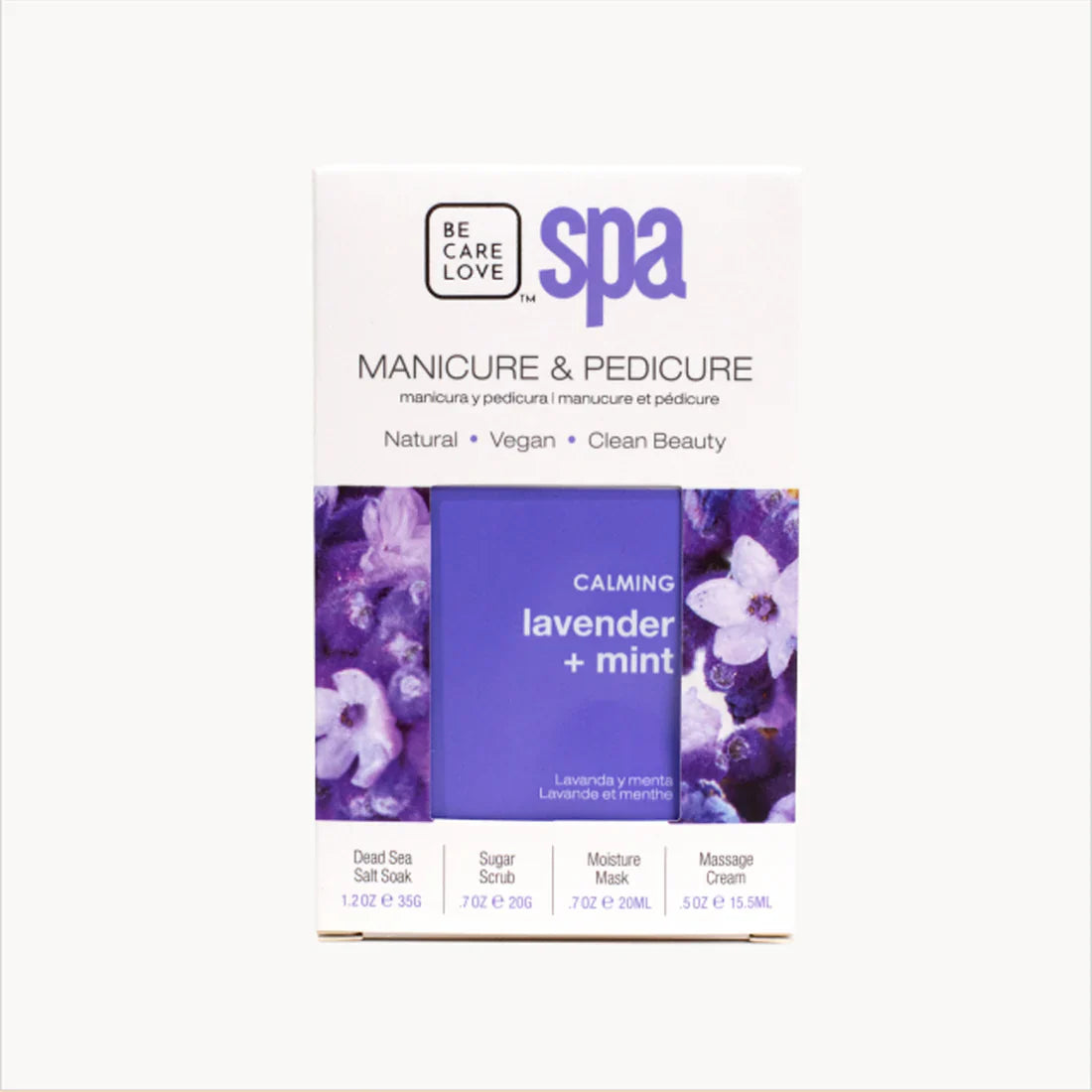 Be Care Love Lavender and Mint Calming Spa 4 Pcs Set Be Care Love