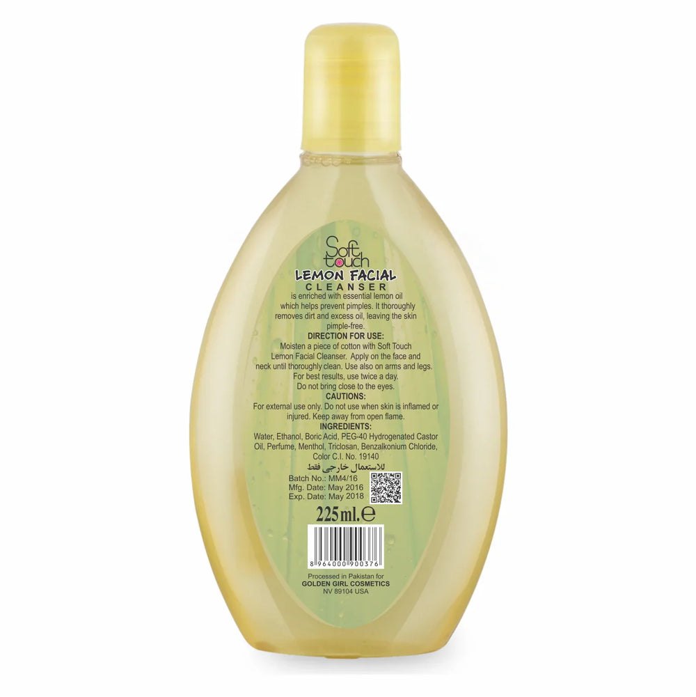 Soft Touch Lemon Facial Cleanser - 225ml Soft Touch