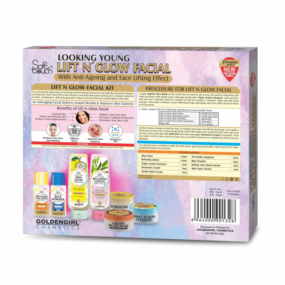 Soft Touch Lift n Glow Facial Set 9 items Soft Touch