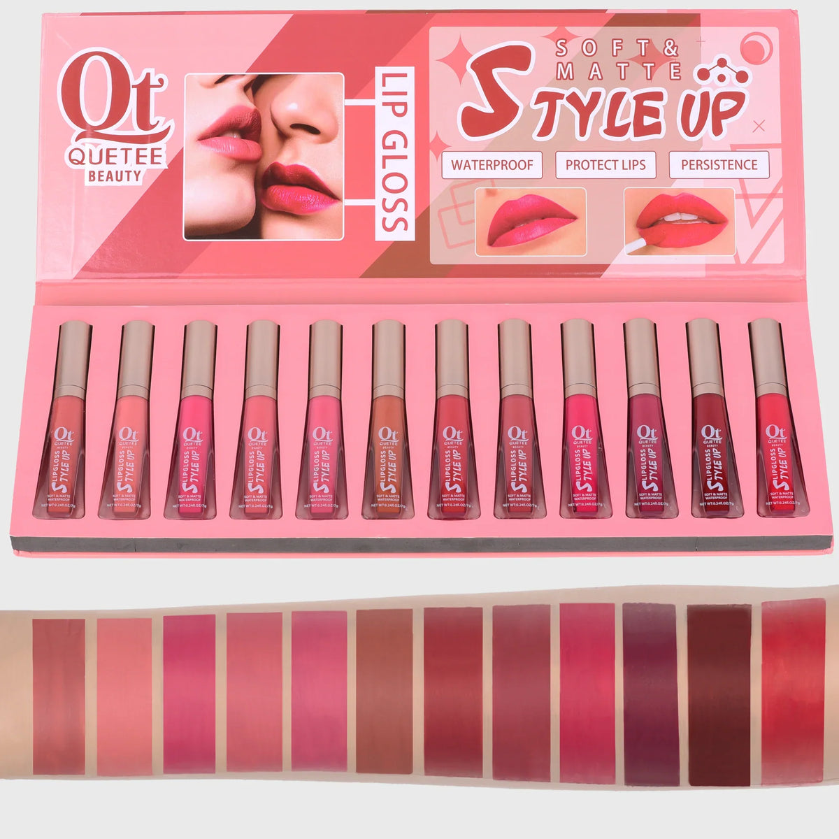 Quetee Beauty Lip Gloss 12 Color Pack Quetee