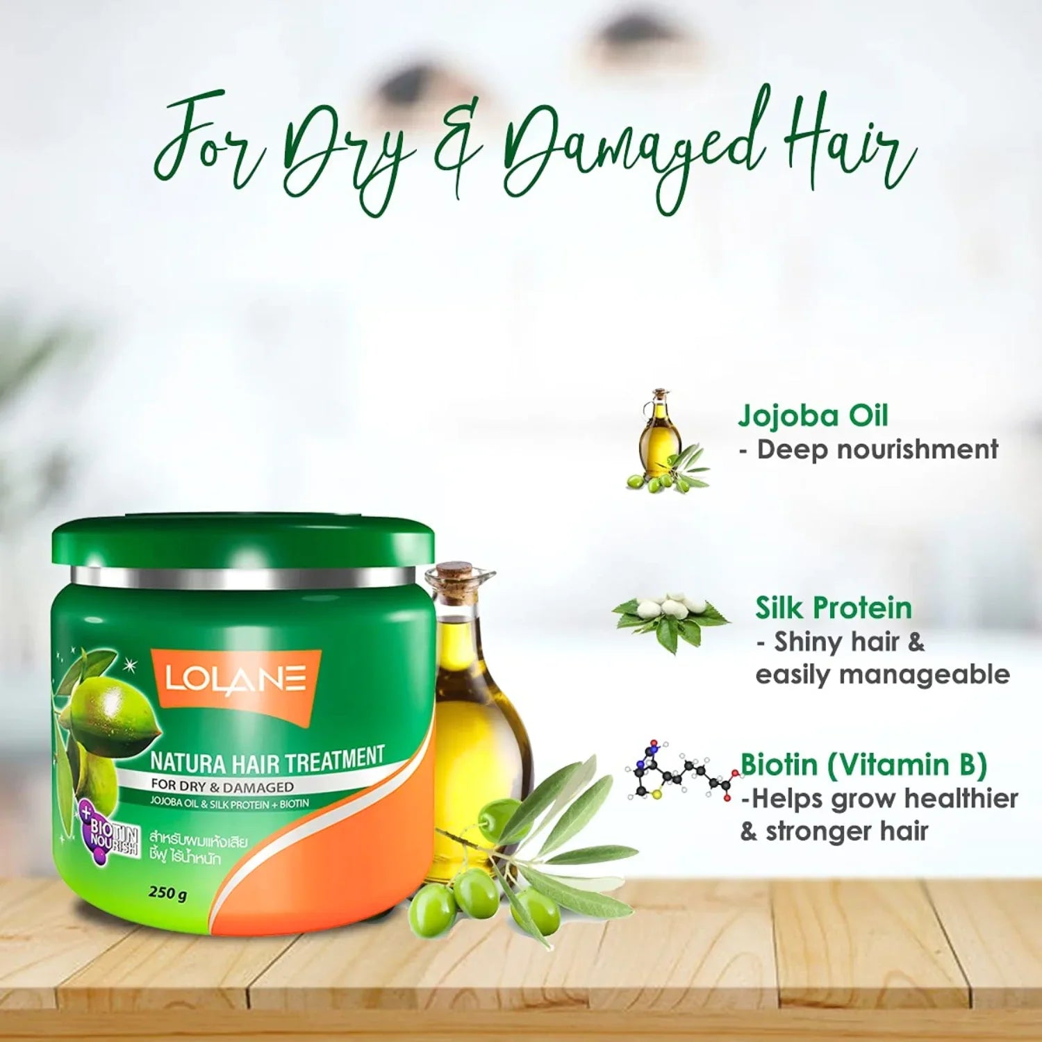 Lolane Natura Dry and Damage Hair Treatment 250g Lolane