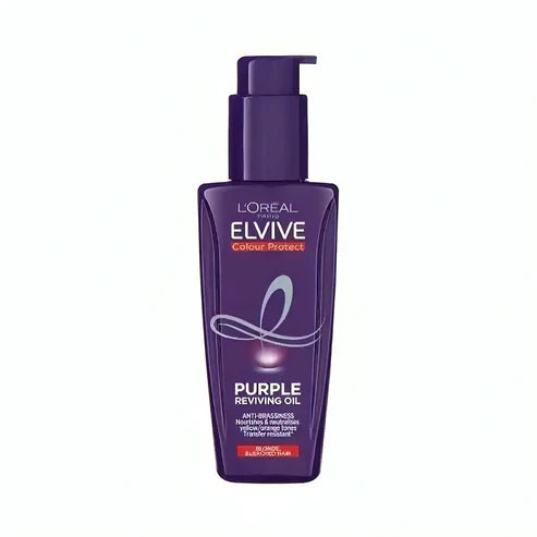 Loreal Paris Elvive Colour Protect Anti-Brassiness Purple Hair Oil - 100ml Loreal Paris