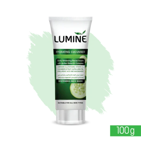 Lumine Hydrating Cucumber Whitening Face Wash 100ml Lumine