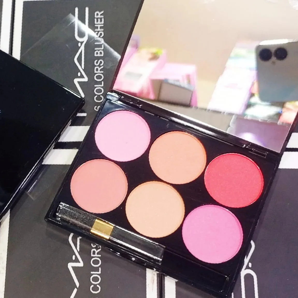 6 Colors M.A.C Blusher Palette M.A.C