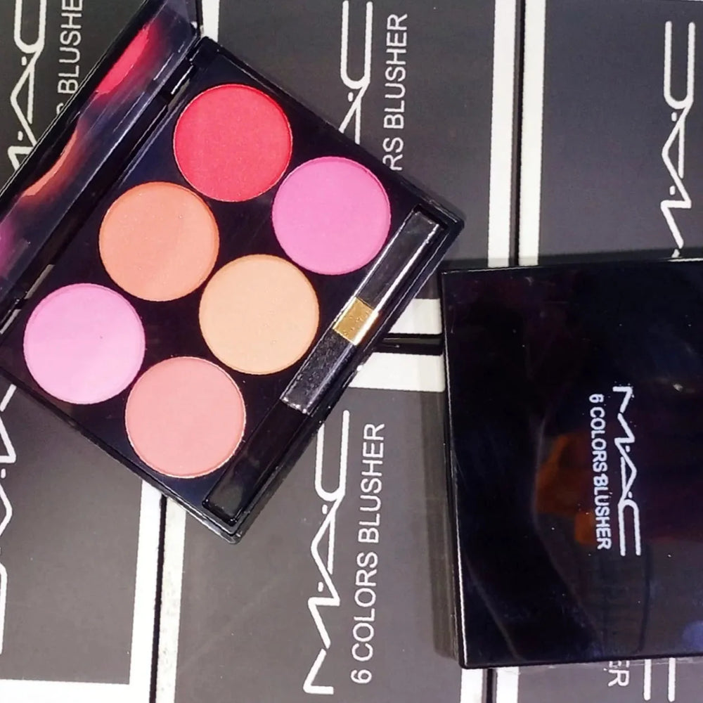 6 Colors M.A.C Blusher Palette M.A.C