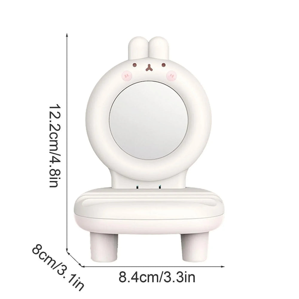 Cute Mobile Phone Chair Table Stand with Mirror Cosmia.pk