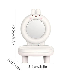 Cute Mobile Phone Chair Table Stand with Mirror Cosmia.pk