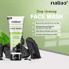 Maliao Charcoal Face Wash with Activated Charcoal - 130g Maliao