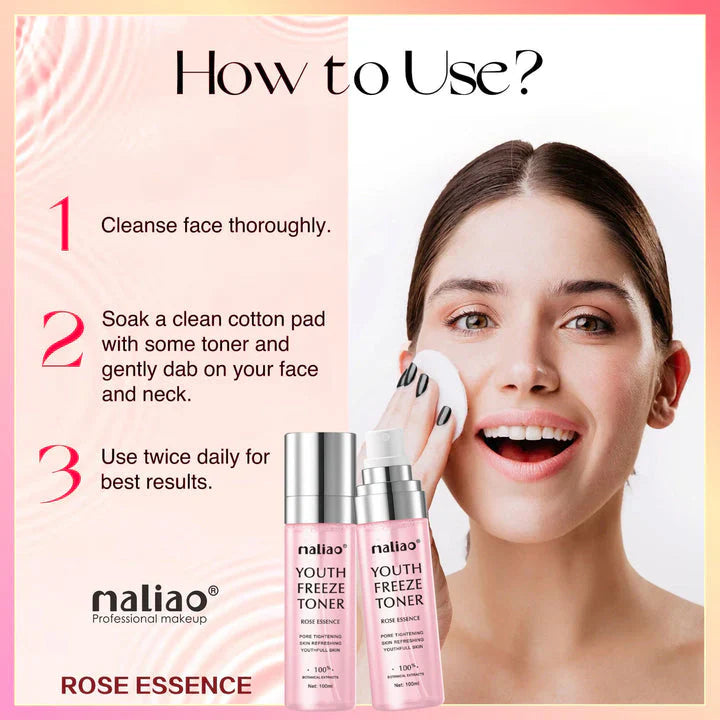 Maliao Youth Freeze Toner with Rose Essence - 100ml Maliao