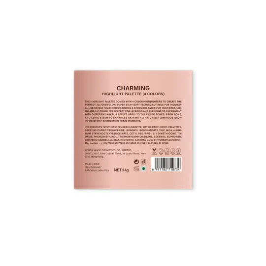 Maliao Charming Highlight Palette (4 Colors) Maliao