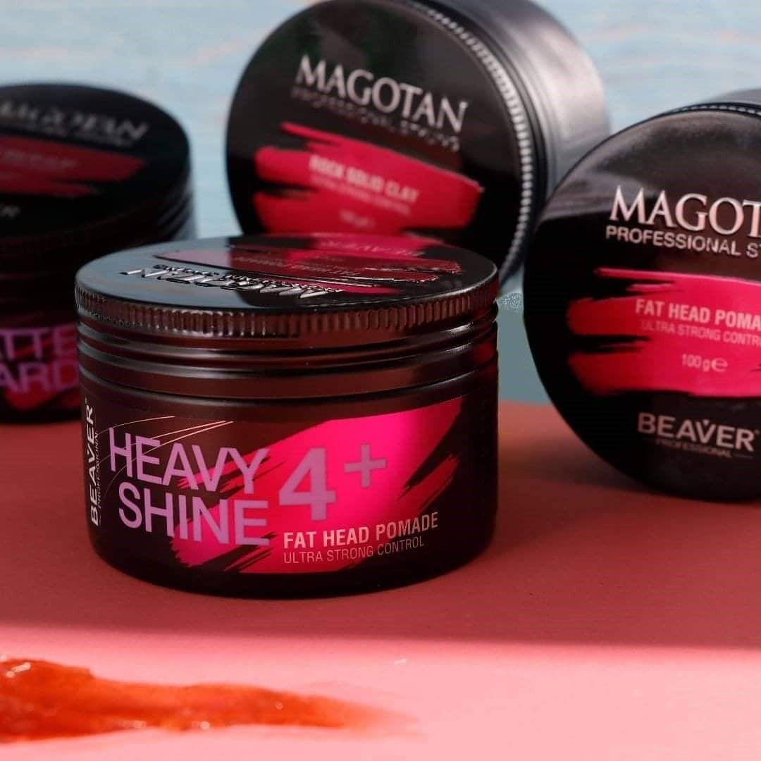Beaver Magotan Heavy Shine 4+ Fat Head Pomade Ultra Strong – 100g Cosmia.pk