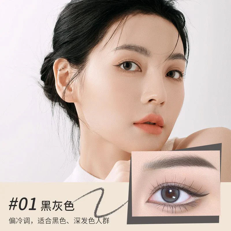 MANSLY 2 In 1 Eyebrow Pencil Natural Waterproof Smooth For Outlining MANSLY