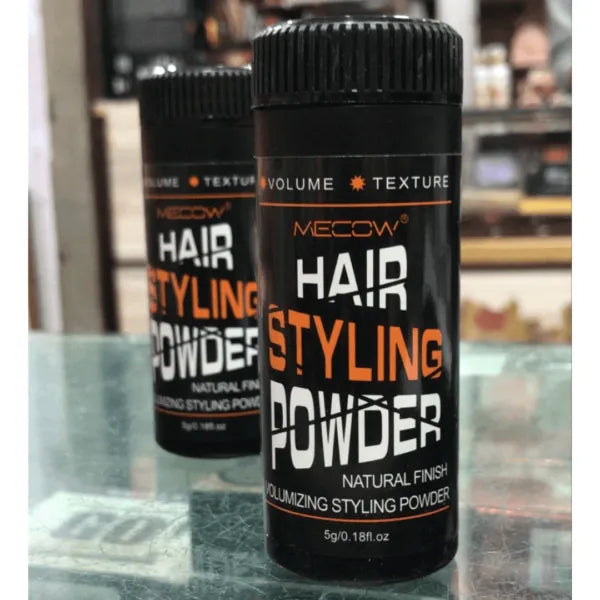 MECOW Black Natural Finish Hair Styling Powder MECOW