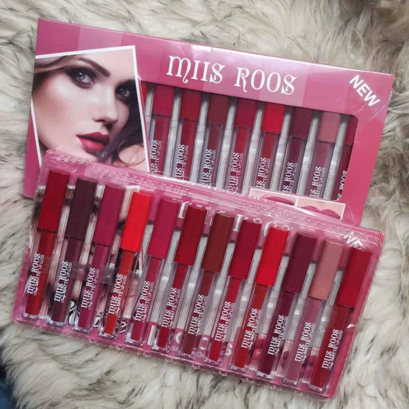 MIIS ROOS Matte Lipgloss Pack Of 12 MIIS ROOS