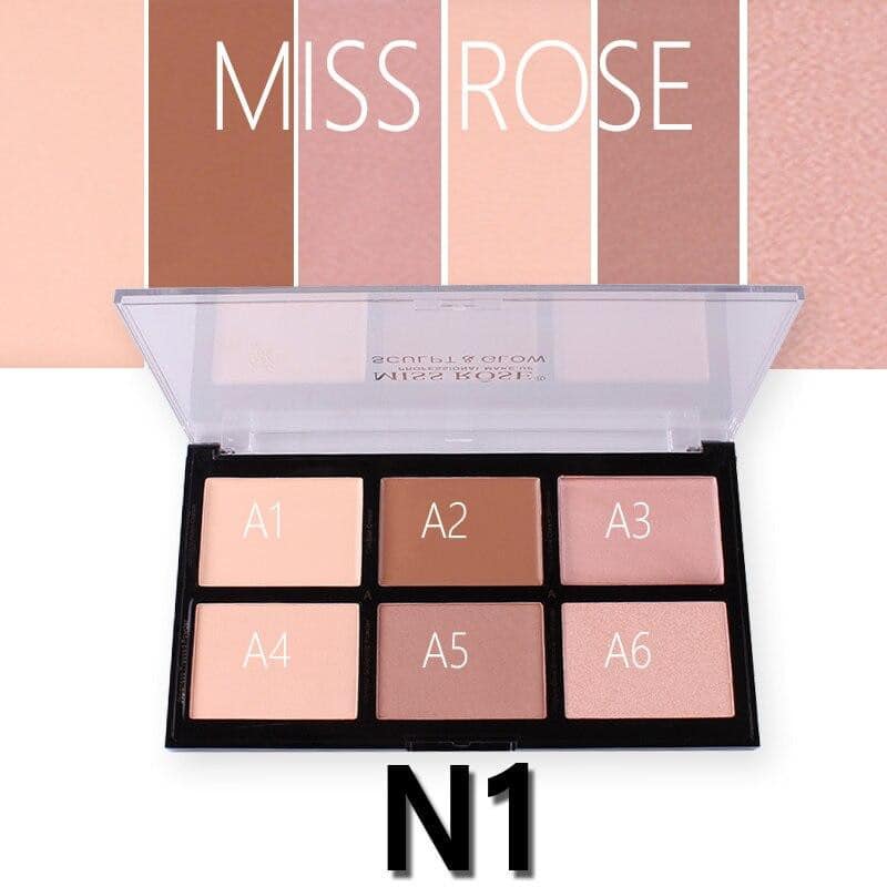 MISS ROSE Contour and Highlight Palette Miss Rose