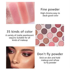 MISS ROSE Eye Shadow Palette - 35 Color Miss Rose