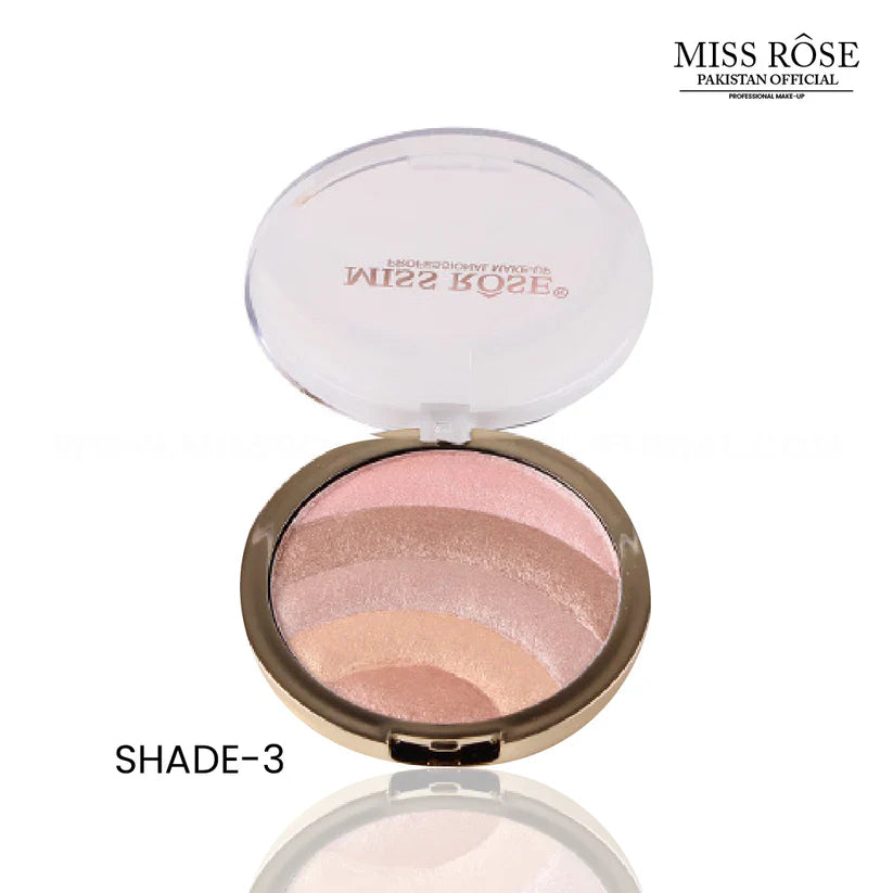 MISS ROSE 5 in 1 Eye Shadow & Highlighter Palette Miss Rose