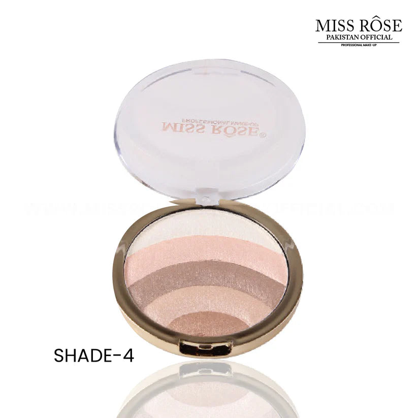 MISS ROSE 5 in 1 Eye Shadow & Highlighter Palette Miss Rose