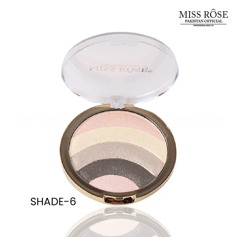 MISS ROSE 5 in 1 Eye Shadow & Highlighter Palette Miss Rose