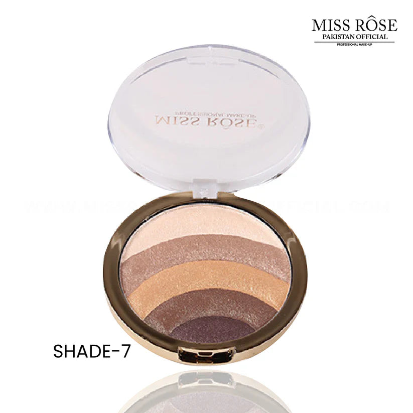 MISS ROSE 5 in 1 Eye Shadow & Highlighter Palette Miss Rose