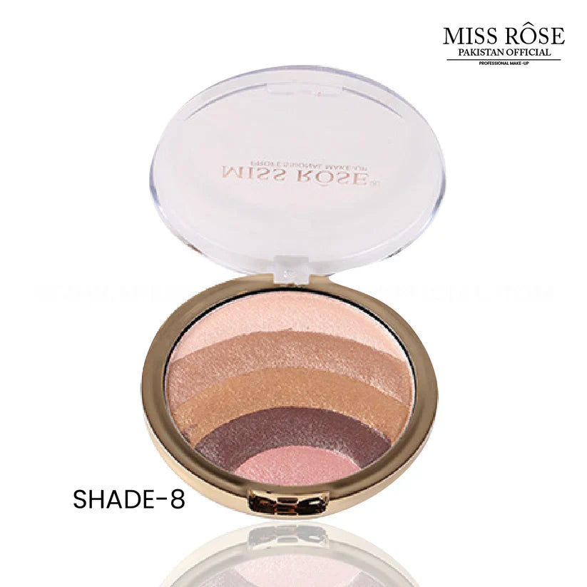 MISS ROSE 5 in 1 Eye Shadow & Highlighter Palette Miss Rose