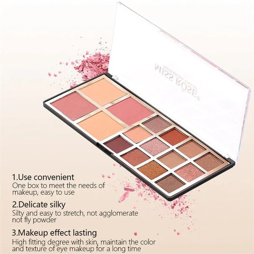 MISS ROSE Eyeshadow and Blush Palette Miss Rose