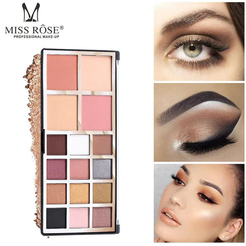 MISS ROSE Eyeshadow and Blush Palette Miss Rose