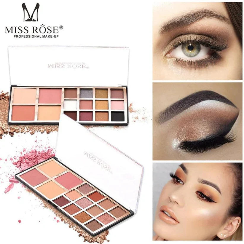MISS ROSE Eyeshadow and Blush Palette Miss Rose