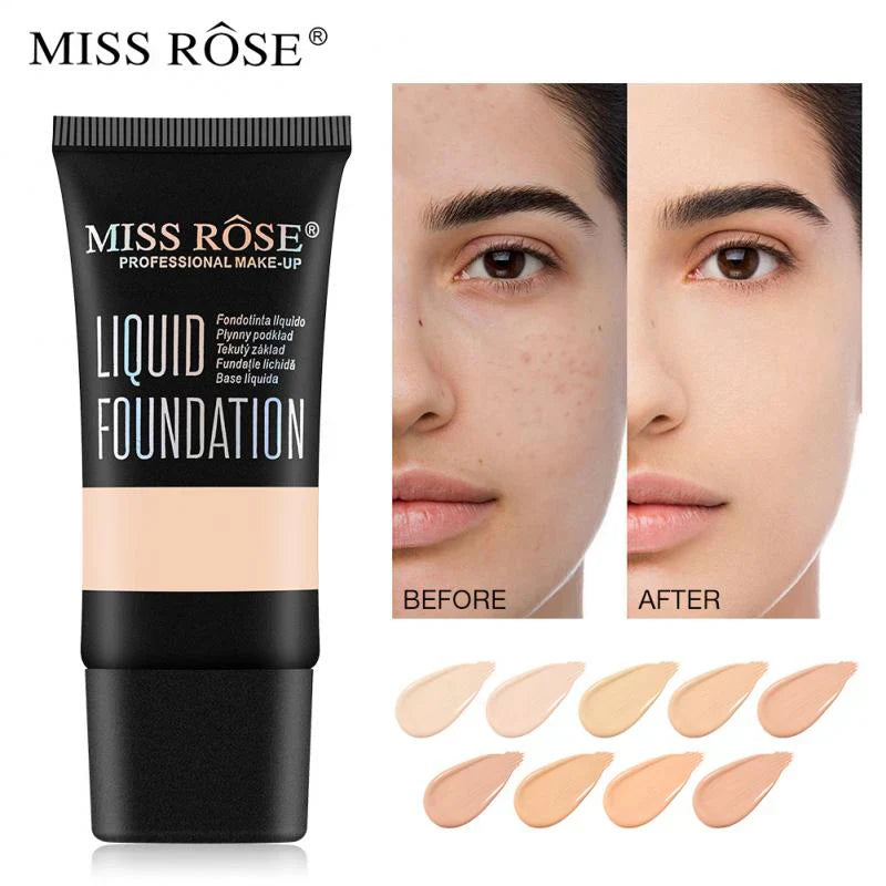 MISS ROSE Liquid Foundation Oil Free Lightweight - 35g Miss Rose