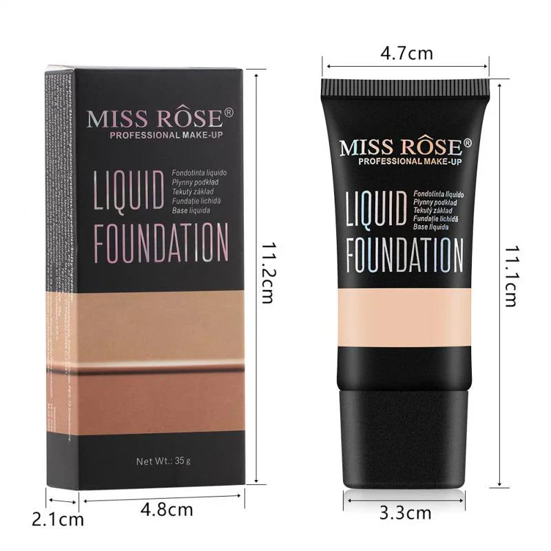 MISS ROSE Liquid Foundation Oil Free Lightweight - 35g Miss Rose