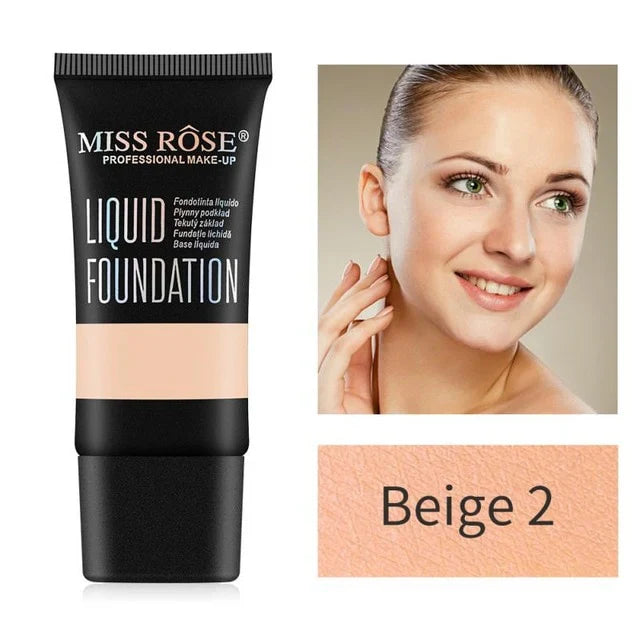 MISS ROSE Liquid Foundation Oil Free Lightweight - 35g Miss Rose