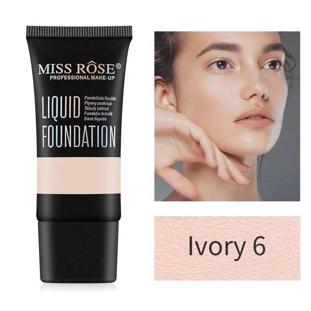 MISS ROSE Liquid Foundation Oil Free Lightweight - 35g Miss Rose