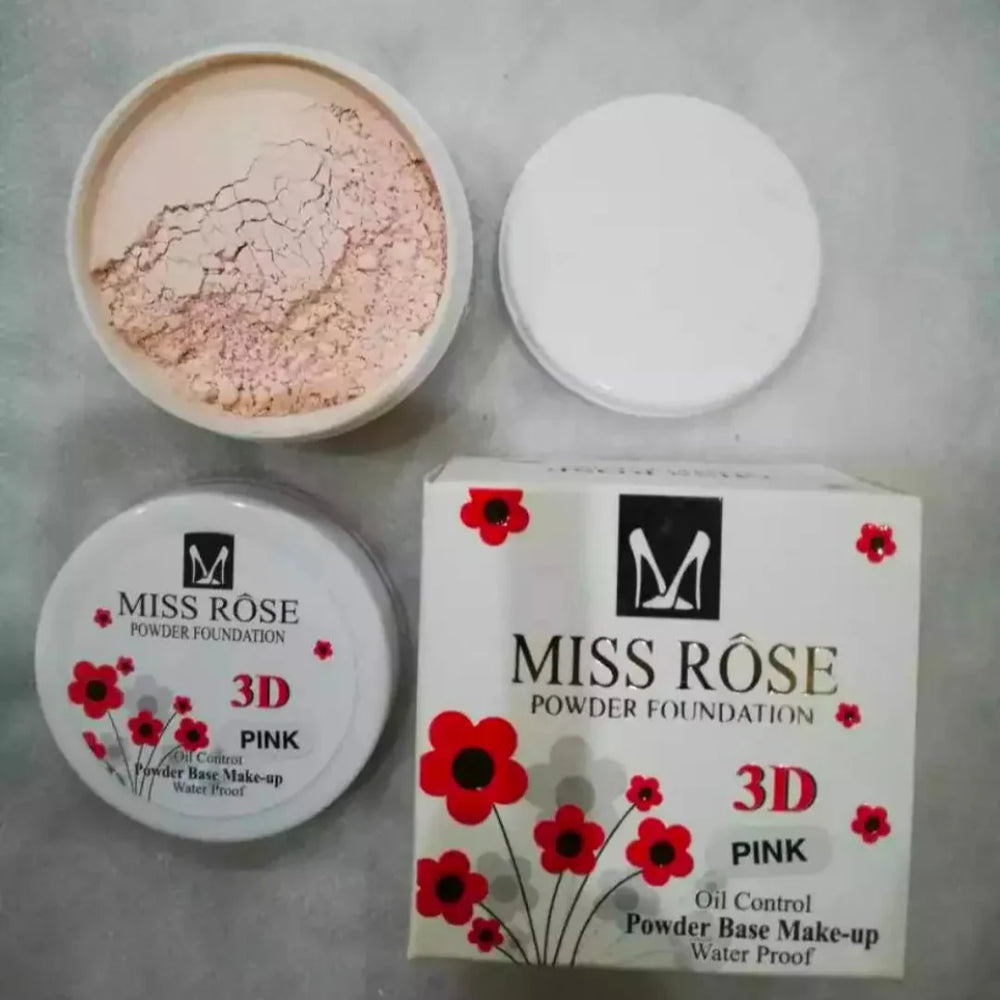 MISS ROSE Professional 3D Pearl Whitening Loose Powder Miss Rose