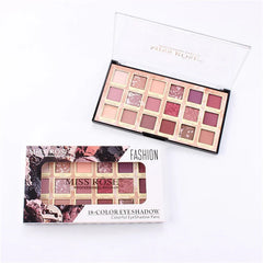 Miss Rose Rose Gold Eyeshadow Palette -  18 Colors Miss Rose
