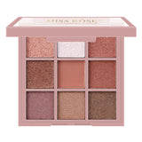 MISS ROSE  Pearlescent Powder Matte Eyeshadow Palette - 9 Colors