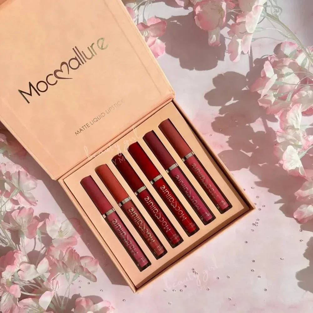 Mocallure Matte Liquid Lipgloss 6Pcs Pack Mocallure