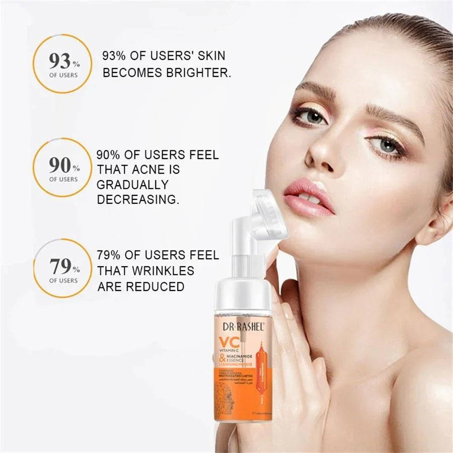 Dr. Rashel Vitamin C & Niacinamide Essence Cleansing Mousse - 120ml DR.Rashel